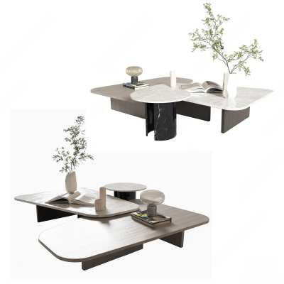 现代茶几3D模型下载